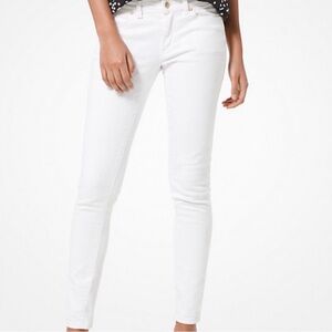 Michael Kors White Izzy Skinny Jeans